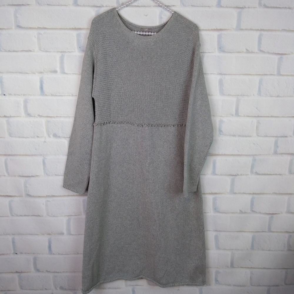 J Jill long sleeve midi sweater dress